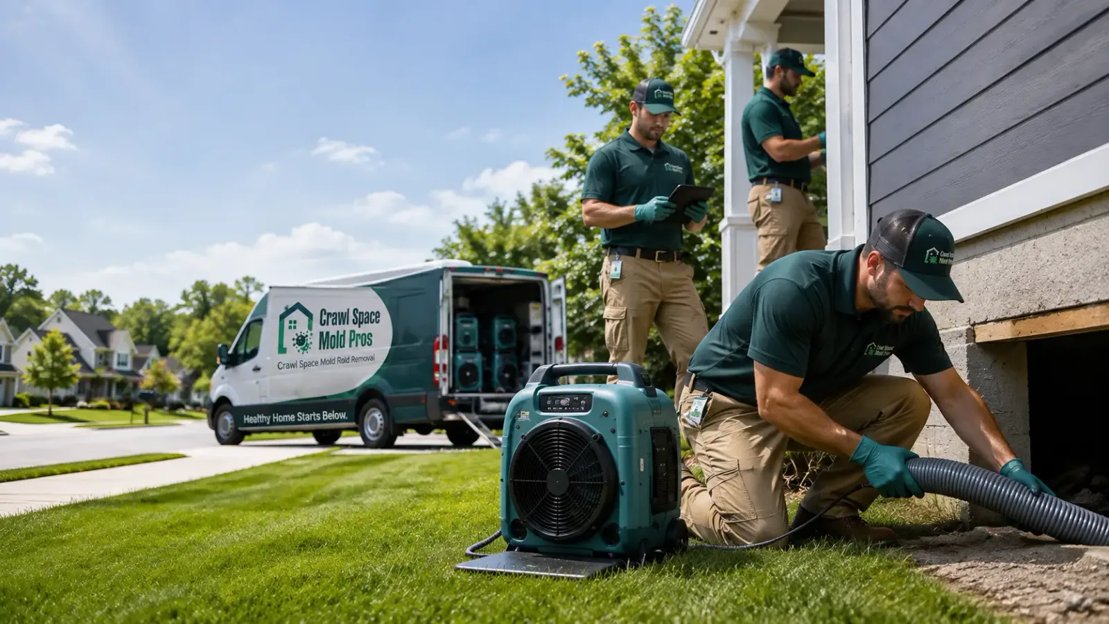 Crawl Space Mold Removal in South Amana, IA